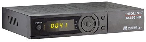 Redline M440 HD Plus Full HD Sat FTA IPTV Youtube USB Ricevitore (HDTV, DVB-S2, HDMI, SCART, USB 2.0, Full HD 1080p) [preprogrammato] – Nero