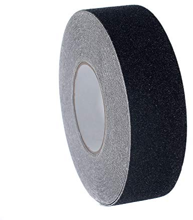 [20m x 50mm] Antirutsch Klebeband, Stark Sicherheitsband Rutschfest, Anti-Rutsch-Klebeband Schritte Band Aufkleber für Treppen Teppich Beläge Stufen, Innen- und Außenbereich, Schwarz TKD5035 black