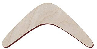 Set of 10 Wooden Boomerang for Crafts and Decorations - Boomerang Brooch - Australian Boomerang - Retro Boomerang 5x2.4 inches