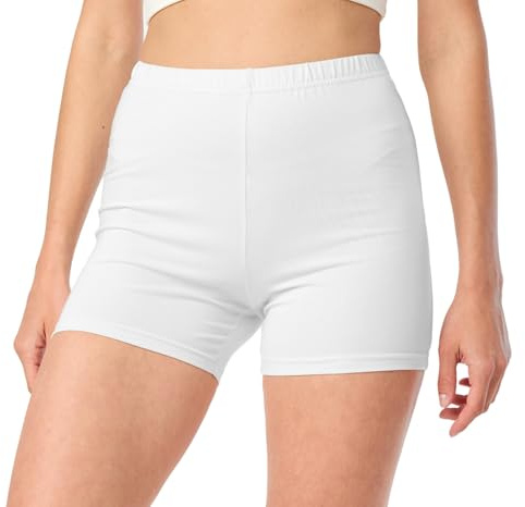 Merry Style Dam Viskos Shorts MS10-391 (Vit, L)