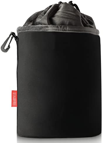 Magnet-Kauf STAUBFREI Neopren Kamerabeutel Kamera Tasche mit Fütterung Kameratasche oder Objektivtasche Mit Fleece und Mikrofaser Schutz (Größe:L)