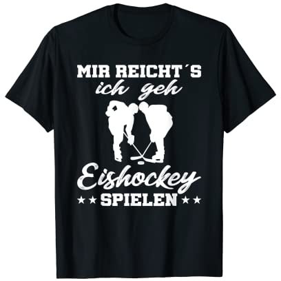 Mir reichts ich geh Eis-Hockey spielen Kinder Jungen T-Shirt