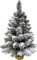 Albero Di Natale Pinetto Innevato 60 Cm Fogliame Folto e Realistico In PVC, Base In Juta Albero Di Natale Piccolo Da Appoggio Pronto
