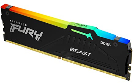 Kingston FURY Beast Schwarz XMP 64GB 6000MT/s DDR5 CL40 DIMM Desktop Gaming Speicher Kit mit 4 - KF560C40BBAK4-64