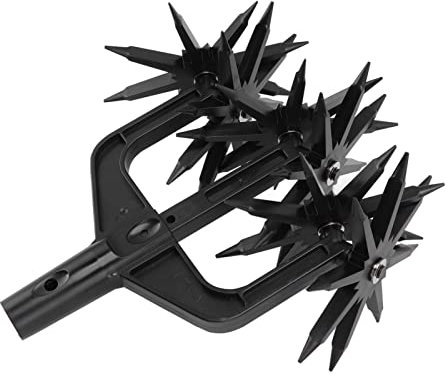 Pyhodi Coltivatore Rotativo, Attrezzo Manuale da Giardinaggio Estensibile 2 in 1 per Terreno o da Risemina, Attrezzo per Coltivatore Manuale Rotativo e Timone da Giardino Terreno