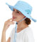 Wmcaps Sonnenhut Herren, Outdoor Safari Hut Damen, Breite Krempe Sommerhut Herren, Faltbar Wanderhut, Boonie Hat Sonnenschutz Hut Buschhut Anglerhut Gartenhut（Himmelblau）