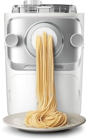 Philips 7000 Series Pasta Maker, ProExtrude Technology 150W, 8 dischi, fino a 8 porzioni, applicazione NutriU, bianco, (HR2660/03)