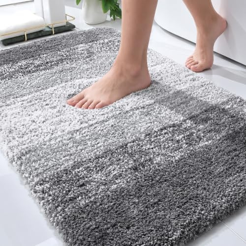 OLANLY Bathroom Rugs Mat 30x20, Extra Soft Absorbent Microfiber Bath Rugs