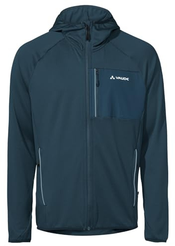 VAUDE Men's Tekoa Fleece Jacket II, funktionelle, sehr bequeme Fleece Jacke, Passform: Slim fit, dark sea uni, XXL
