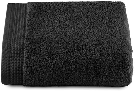 Top Towel – Premium – Große Badetücher – Badezimmerhandtücher – 1 großes Duschtuch – 100 x 150 cm – 100 % Baumwolle – 600 Gramm - Schwarz