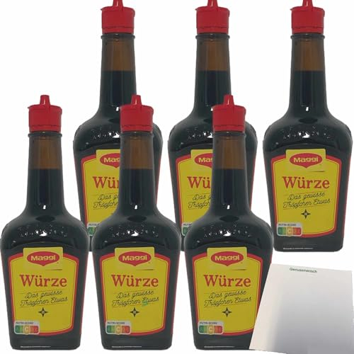 usy Bundle für Maggi Würze flüssig das gewisse Tröpfchen etwas 6er Pack (6x250g) + usy Block
