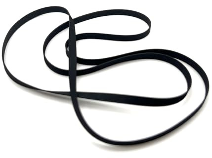 XLJP Correa de transmisión Plana de Goma, Ancho de 5mm de Grosor y 0,6mm for Tocadiscos de Vinilo LP, fonógrafo, gramófono, 1 Unidad (Color : Fold Length 175mm, Size : 1pc)