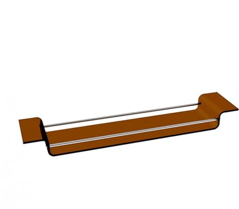 Akryl badkarsbricka ， Hylla för badkar ， Badkarsbricka Snygg, Badkarsbricka akryl, passar de flesta badkar Badkarstillbehör Presentidé, for badrumstillbehör(Brown)