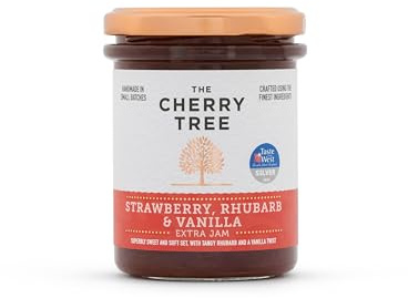 Strawberry, Rhubarb & Vanilla Jam 225g
