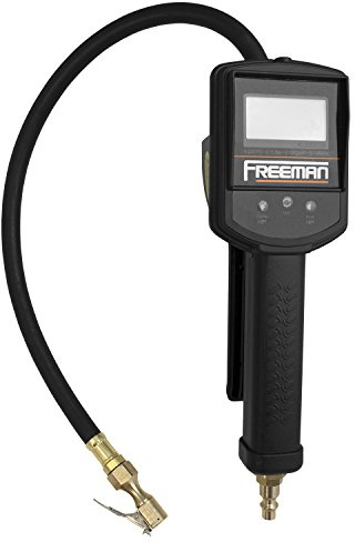 Freeman FS2DTI Digital Tire Inflator with LCD Pressure Gauge and Work Light
