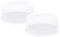 Rotho Fresh 2er-Set Tortenglocke, Kunststoff (PP) BPA-frei, Weiss/transparent, 34.5 cm, 2