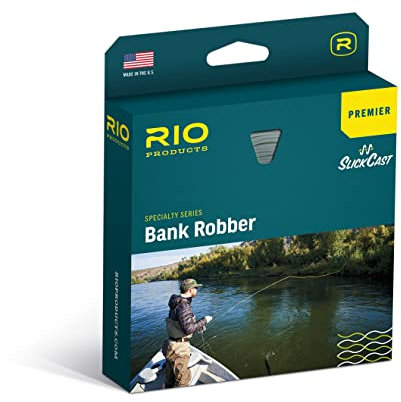 RIO Products Premier Bank Robber Fliegenschnur, Tot-Drifting und Bankangeln, einfaches Werfen, glatte Beschichtung, WF6F