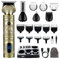 VGR Beard Trimmer for Men Kit - Cordless Hair Clippers - Precision Zero Gap T-Blade - 180 mins Rechargeable Electric Shaver - Ear Nose Face Body Head 6-in-1 Grooming Set