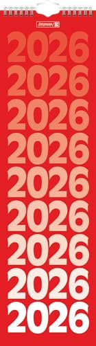 BRUNNEN Streifenkalender 2026 | 130×450 mm