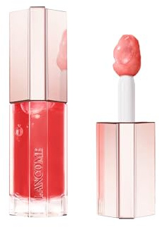 Lancôme Lip Idôle JuicyTreat Lip Gloss, Lip Oil-In-Gloss, Hydrating & Plumping 3D Shine with Squalane & Hyaluronic Acid, for a Fuller & Plumper Lip Look, 8.5ml, Pinky Promise