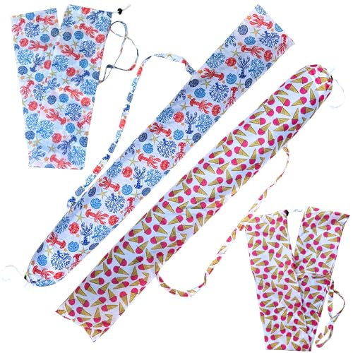 X2 Sac Parasol De Plage. Housse Parasol Plage. Accessoires Plage. Housse De Parasol De Plage Avec Poignée Robuste, Accessoire Ou Pièce De Rechange Pour Parasols De Plage