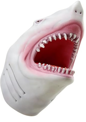 Marioneta de Mano Animal, Realista e Interactivo para Juegos de rol | Títeres de tiburón para Juegos de simulación | para Niños Niñas Hogar Escuela Guardería