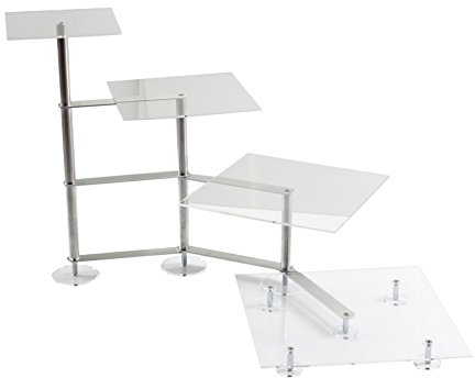 Présentoir à gâteau gâteau présentoir à gâteaux Acrylique Présentoir à gâteaux Mariage 4 étages Acrylique Carré