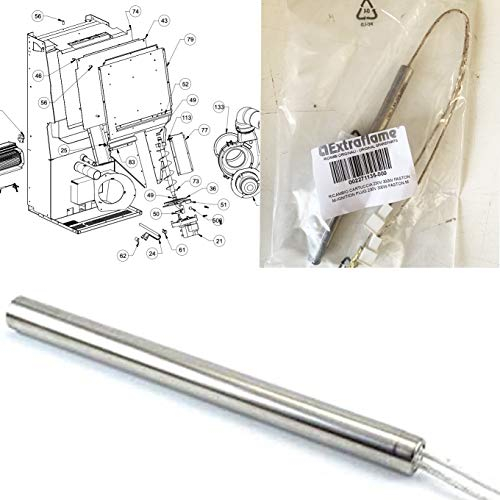 CANDELETTA STUFA A PELLET, RESISTENZA, CARTUCCIA STUFA A PELLET LA NORDICA EXTRAFLAME ORIGINALE 002271135