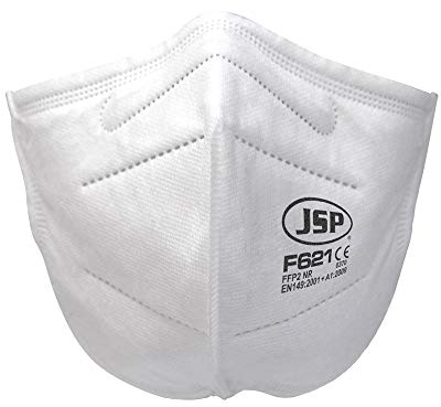 JSP Safety Disposable Vertical Fold Flatmask FFP2 (F621) Box of 40 (BGV120-000-Q00)