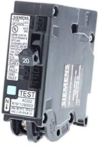 20 Amp 1-Pole Dual Function (CAFCI/GFCI) Plug-On Neutral Circuit Breaker