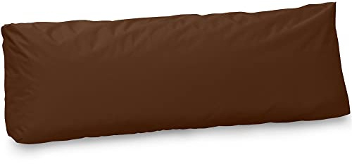 Spatium Jumbo XXL pallet cushions from removable pillowcase, water and dirt resistant, cushions for pallet furniture Brown, Back Cushion 80x40x20