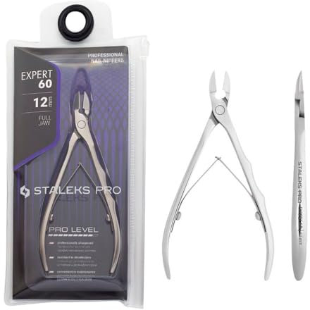 STALEKS PRO by Natury Nails Pinza per unghie professionale 12 mm. Pedicure speciali. Acciaio inossidabile. Expert 60-12