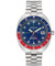 Bulova Oceanograppgher GMT Blue and Red Men's Mechanical Watch 96B405 Steel 316L