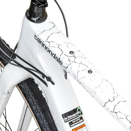 unleazhed Gravelbike ramskyddsfolie Fragment Black Matt | Ramskyddsfolie för Gravel Bikes Made in Germany | komplett ramskyddsset