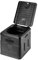 Warmiehomy Portable Camping Toilets for Adults with Absorbent Gel Powder, Outdoor Foldable Toilets, Compact Travel Toilet for Adult Potty, Compost Toilet for Hiking, Car Camping, Fishing(Black)