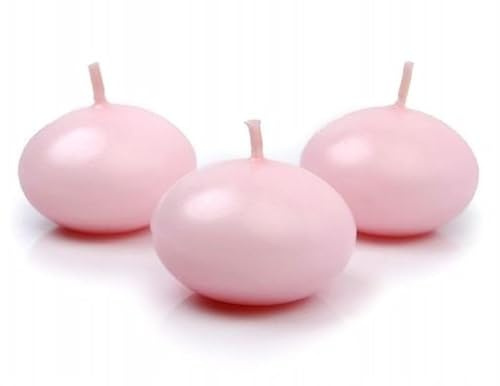 Partydeco CF 50 Candele GALLEGGIANTI Colore Rosa.