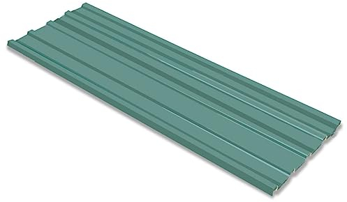 vidaXL 12x Roof Panels Galvanised Steel Green House Shed Profile Sheet Covers