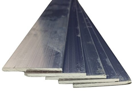 Barres plates en aluminium, 60 mm x 10 mm x 2000 mm, 2000