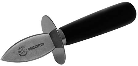 HORECATECH Coltello Apri ostriche Manico in Legno, in Scatola