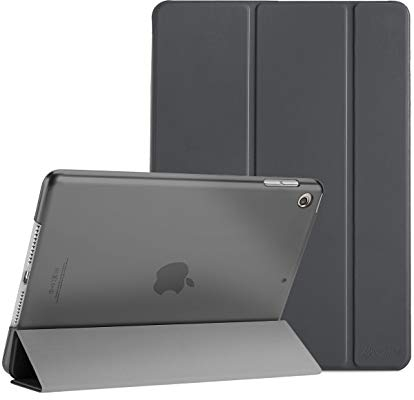 ProCase Hülle für iPad 9./8./7. Generation 10,2 Zoll 2021 2020 2019, Schutzhülle Smart Case Cover Kompatibel mit iPad 9/8/7 -Grau