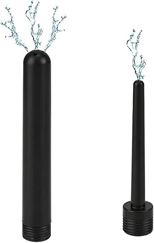 Analdusche für Analverkehr, Aufsatz-Brause und Klistierspritze im 2-teiligen Set 100mm 130mm für Herren und Damen