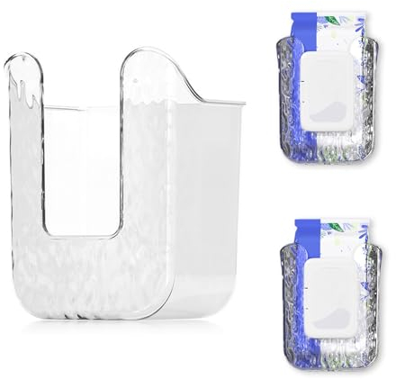 Goiern 2 Stück Feuchttücher Aufbewahrungsbox Wandhalterung, Toilettenpapier Box, Spender Halter Taschentuchspender für Küchenschlafzimmer Zuhause Badezimmer