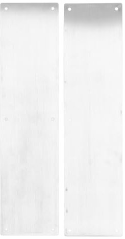 Placa Protectora Decorativa para Puerta de Acero Inoxidable, 2 uds., Evita que las Mascotas Rayen la Puerta para Puertas Interiores y Exteriores 40,6 X 10,2 Cm