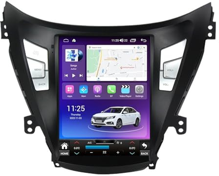 Radio estéreo para automóvil ZCRKEJI de 9,7 pulgadas con doble DIN, Android 13, pantalla táctil, Bluetooth, para H-yundai Elantra 4 2011-2016 con Carplay, cámara de respaldo AHD, navegación GPS, cont