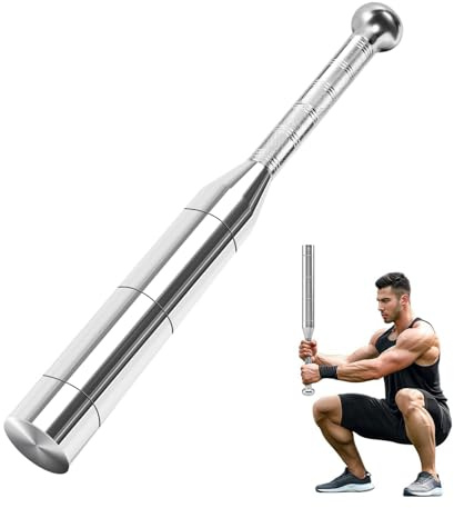 DTNESS Adjustable 6 in 1 Steel Clubbell for Strength Training, Indian Macebell Club Weighted (6.5/9/11/13/15/17.5LBs) with Non-Slip Knurled Handles, Exercise Strength Training, Home Fitness Equipment