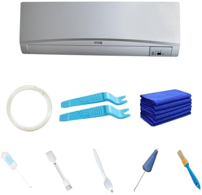 Kit di pulizia per aria condizionata divisa - Pulitore per bobine CA, strumento di manutenzione diviso | Set di pulizia aria condizionata, soluzione di pulizia divisa di facile utilizzo