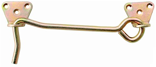 KeyMet GmbH Sturmhaken mit Öse Platten Torbefestigung 7 x 250 mm Fensterhaken Verzinkt