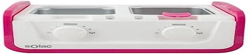 Solac - Chauffe cire, Épilation à la cire professionnel, Système de filtrage, Thermostat réglable, Pour tout type de cire, Double cuve, Couvercle