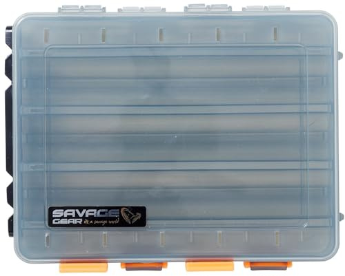 Savage Gear - Scatola per esche lunghe a 2 lati (2 Sided Long) Tacklebox da pesca su entrambi i lati