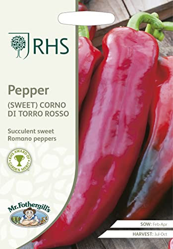 Mr Fothergil'ls - RHS Pepper (Sweet) Corno Di Toro Rosso